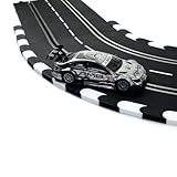 Overdrive-Racing Curbs/Kerbs Kompatibel mit Carrera 124 132 Kurven Geraden Randsteine Randstreifen Slotcar Schwarz-Weiß