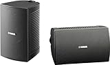 Yamaha NS-AW294 (BL) 2-Wege Außenlautsprecher paar (100 Watt, 87dB) schwarz