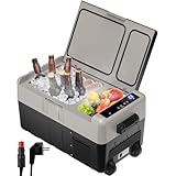 LLIVEKIT Kühlbox, 30 L Kompressorkühlbox, Dual-Zone (-20°C) | 26L Gefrierfach + 4L Kühlbereich | Leise (50dB) mit Rädern | 12V/24V Auto + 230V Haus | E-Klasse, CE/ROHS