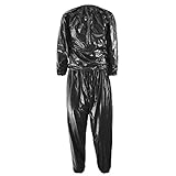 JJOnlinestore - 1x Hochleistungs-Sauna-Anzug | Schwitzanzug Zum Abnehmen | Sauna Suit Super-Trainingsanzug für Fitness, Fitnessstudio, Boxer, Schwarze Farbe, Einheitsgröße