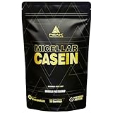 PEAK Micellar Casein - 900g Geschmack Vanilla I 30 Portionen I Pulver I Proteinquelle: Milchprotein I fettarm I Muskelaufbau I mit Sättigungseffekt & Zusatz von Laktase