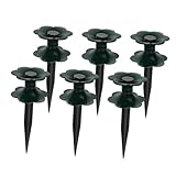 jojofuny 6 Stück Teiliges Garten schlauchhalter Robuste Schlauchführung Einfache Installation Langlebige Bewässerungshilfe für Blumenbeete und Rasen Schützt Gartenschläuche vor