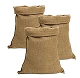 IPEA Große Jutesäcke – 80 x 50 cm – Made in Italy – 3 Stück – Jutesäcke im Natürlicher Stoff für DIY, Einrichtung, Garten, Aufbewahrungsbox - Jute Säcke BSJUTASACX3 natur