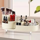 Rubessia Kosmetik Organizers, Make Up Organizer,Lidschattenpinsel Lippenstift Etui, 360°Drehbarer Kosmetikregal, Organizer Schminke, für Zimmer Decor Frisiertisch, kosmetik-organizer