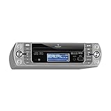 auna KR-500 CD Internetradio Unterbau-Radio (Internet Radio, CD/MP3-Player, WiFi, AUX, USB, Spotify Connect, Network-Streaming, LCD-Display, Bedienung per App und Fernbedienung) grausilber