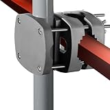 4smile Sonnenschirmhalter Balkongeländer SunnyBoy, Anthrazit - Kompakte Sonnenschirm Halterung Balkon, flexibel verwendbar - Schirmhalterung Balkongeländer ersetzt Sonnenschirmständer Balkon