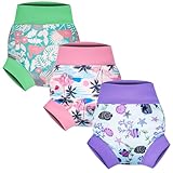 FLYISH DIRECT Wiederverwendbare Schwimmwindeln für Kinder, wasserdicht und auslaufsicher, Schwimmhosen für Jungen und Mädchen