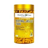 Healthy Care Gelée Royale, 1.000 mg, 365 Kapseln, 100 % reines Gelée Royal, stärkt Immunsystem, unterstützt die Haut, Gesundheit und Vitalität, hergestellt in Australien