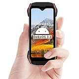 Blackview N6000(2023) Mini Outdoor Handy Ohne Vertrag, 16GB+256GB Helio G99 Outdoor Smartphone Android 13, 4.3' QHD+ Display 48MP+16MP Kamera Baustellenhandy, 3880mAh Akku Handy/NFC/Face ID/GPS/IP69K