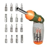 Renchey Ratschenschraubendreher | Verstellbarer Winkelschraubendreher,16 In 1 Mit Kompaktem Ergonomischem Design Verstellbarem Winkel Und Geeignet Für Elektriker Computer Kfz Und Industrie