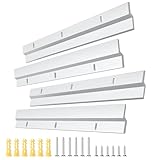 EFUTURETIME 2 Paar Z-Klemmen zum Aufhängen Schwerlast 30cm, Hochbelastbares Aufhängungssystem, Z-Hanger mit Schrauben für Schwere Rahmen, Bettkopfteil, Spiegel, Rack