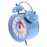VALICLUD Wecker Nachtlicht Silent Alarm Tischuhr Schlafzimmer Dekoration Leiser Luminous Nachtlicht Wecker für Kinderzimmer Batteriebetriebene Desktop Uhr für Schüler