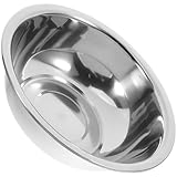 CLISPEED Multifunktionales Fußbadbecken aus Edelstahl 29cm Fußwaschschüssel mit Großem Fassungsvermögen Rostfrei und Tragbar für Fußbad Gesichtwaschen und Wäsche