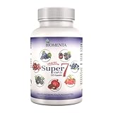 BIOMENTA Super7 – 120 hochdosierte Multifrucht Kapseln - Berry Mix mit OPC + Cranberry + Goji Berries + Aronia Beeren + Granatapfel + Acai + Heidelbeeren - vegan - Premiumqualität