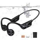 sayrelances Kopfhörer Schwimmen, Knochenschall Kopfhörer Bluetooth 5.4, IPX8 Wasserdicht,SportKopfhörer 32G Speicher,UnterwasserKopfhörer mit MP3-Player, Open Ear Kopfhörer für Schwimmen Laufen