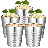 300ml Set aus 5 Doppelwandigen Edelstahl Becher, Edelstahl Tasse aus 304, Camping Becher, Metallbecher für Camping Picknick Wandern