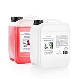 HANSE PRO Pflege-Set für Luftbefeuchter und Luftwäscher, 2 x 5000 ml I Hygiene-Mittel I hält Verdunstwasser hygienisch einwandfrei I Universal-Entkalker I gegen Wiederverkalkung