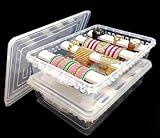 Mix Magic Mart Armreif-Box aus Kunststoff, verstellbar, 4 Stangen, Chudi Set, Organizer, Schmuckaufbewahrung, Präsentationsbox für Armreifen, Chudi Armband, Armbanduhr, Haarbänder, Haargummis, Zubehör