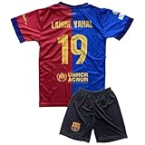 IHIMI Yamal #19 Trikot Set Kinder – Inspiriert vom Heimstil 2024/25 – Trikot & Shorts für Jungen – Fußball Trainingsanzug – kompatibel mit Yamal-Fans – Größen 140