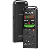 MECHEN 144GB Diktiergerät Digital, Sprachaktiviertes Aufnahmegerät, 3072Kbps HD Audio, Rauschunterdrückung, VOR Modus, Passwort & Musikwiedergabe, USB C, AB Repeat (V06)