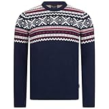 GIESSWEIN Norweger Pullover Herren - feinste Merino Lammwolle, Wollpullover für Herren mit Jacquard Strick, extra warm im Winter