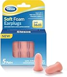 SIESOE Ohrstöpsel zum Schlafen: MicroVent™ 36 dB, 5 Paar – CloudSoft™ Adaptive Fit & SmartSeal™-Technologie zum Schlafen, für Konzerte, Arbeit, Reisen, Lärmempfindlichkeit (Rosa, Einheitsgröße)