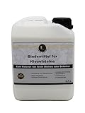Leintrade Kiesbinder/Kiesverfestiger (2,5L) Bindemittel zum Verbinden von Kieselsteinen oder Schotter Aller Art in einem 2,5L Kanister. Mulchbinder, Gartenbahn, Steinweg.