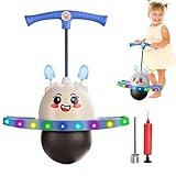 Springen Ball für Kinder - Balance Board Jumper mit Licht -Up Bunny Ears | Bouncy Sports Equipment für Mädchen für Kleinkinder, Spiele im Freien, Indoor-Spiele, aktiver Spaß, langlebig und sicheres