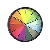 ULTECHNOVO Wanduhr Lautlose Runde Wanduhren Für Wohnzimmer Schlafzimmer Und Home Office Batteriebetriebene Dekorative Uhr Mit Einzigartigem Design