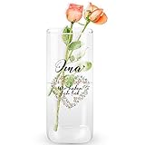 Merclix Oma Geschenk Weihnachten Blumenvase Geschenke für Oma zu Weihnachten Vase Deko Geschenk Oma Geburtstag Geschenk für Oma Geburtstag von Enkel Enkelin