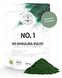 The Purity Brand Bio Spirulina Pulver 300g - Nahrungsergänzungsmittel mit hohem Proteingehalt & Vitamin B12 - Natürliche Quelle für Eisen - Vegan