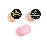 W7 Loose Face Banana Dreams Puder-Set – 3 Stück – Banane, Nude und Rosa – Ultra-feines Fixierpuder für ein makelloses Make-up