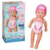 BABY Born My First Swim Girl - 30 cm Puppe - Wasserfeste Aufzieh-Badepuppe - Funktioniert ohne Batterien - Geeignet für Kinder ab 1 Jahr