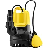 Kärcher Schmutzwasser-Tauchpumpe SP 11.000 Dirt (Fördermenge: max. 11.000 l/h, Restwasserhöhe: 25 mm, Abpumpen von Wasser mit bis zu 20 mm großen Schmutzpartikeln, Schwimmerschalter)