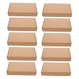 Warmhm 10 Stück Teiliges Stabile Versandkartons aus E Quadratische Papierboxen für Verpackung und Versand für Kleine Unternehmen und Schwere Waren Wie Bücher und Elektronik