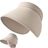 UV Protective Rand Visor - atmungsaktueller Eisseide Sonnenhut mit Nackenklappe, Verstellbarer Kopfband -Sonnenhelm | Langlebiger Sonnenschutzhut für, Wandern, Golfzubehör und Outdoor -