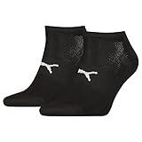 PUMA Sportsocken Light Sneaker, 2 Paar, Schwarz, Größe 43/46