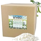 Ilmkerze® Premium Sojawachs Flocken 5 kg | natürlich | nachhaltig | palmölfrei | für Kerzen Kosmetik DIY Größen bis 10 kg