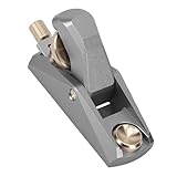 FTVOGUE Holzhobel mit Niedrigem Winkel, Handhobel aus Aluminiumlegierung und Messing mit 22-mm-Klingen und Ergonomischem Griff für Feine Holzbearbeitung, Entgraten, Anfasen und Trimmen
