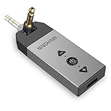 MaedHawk Bluetooth Aux Adapter, Aux auf Bluetooth 5.2 Empfänger mit Drehbarer 3.5 mm Audiobuchse für Car Home Stereo Lautsprecher Kopfhörer Musikstreaming (Lautstärke einstellbar, Freisprechen, A2DP)