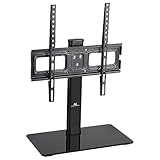 Maclean MC-450 TV-Ständer Standfüß TV Bildschirm Stand für 32-65' QLED LCD LED OLED Plasma Fernseher bis max. 40kg max. VESA 400x400, Höhenverstellbar