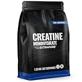Creatin Monohydrat Pulver 1,25kg / 1250g - Ultra Reines Kreatin Monohydrat mit Vitamin B6 - Optimal Hochdosiert - Extrapure Creatine Monohydrat - Creatin Pulver Monohydrate - Vegan Jahresvorrat