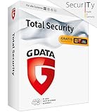 G DATA Total Security 2024 | 1 Gerät | 1 Jahr | Virenschutzprogramm | Passwort Manager | PC, Mac, Android, iOS | zukünftige Updates inklusive | Made in Germany | Box inkl. DVD & Webcam-Cover