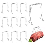 VMUTGA Rouladenklammern 10er Set, Rouladenklammern aus Edelstahl Wiederverwendbar, Roladenklemmen für Fleisch und Kohlrouladen