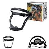 Anti-Fog Protective Full Face_Shield, Reusable Super Face Protective Cover, HD Durable Adjustable Face Visor