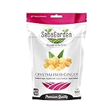 Seba Garden kandierter Ingwer 1 kg - Ziplock-Beutel Gesunde Snacks, Premium Qualität, Candied Ginger