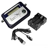 Rackumic Digitales TV-Antennen-Signalmessgerät mit und Summer zur Antennenausrichtung, 170–860 MHz Frequenzbereich, 65–95 dBμV Eingang, DC 9–12 V betriebener tragbarer Detektor