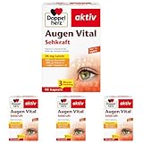 Doppelherz Augen Vital - Mit Lutein & Zeaxanthin - Vitamin A und Zink als Beitrag zum Erhalt der normalen Sehkraft - 90 Kapseln (Packung mit 4)
