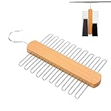 Krawattenbügel Holz, Krawattenhalter um 360° Drehbar, Krawattenhalter Aufbewahrung, Krawattenbügel aus Holz, Krawatten, Gürtel, Schals, Accessoires und Mehr