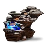 Zen'Light SCFR132 Stein-Brunnen, Natur, braun, 38 x 19 x 25 cm